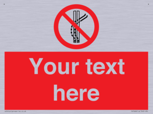 Custom prohibition Do not leave the tow track